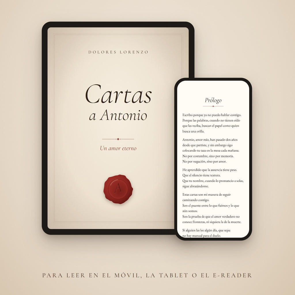El libro en una tablet y el prólogo en un móvil