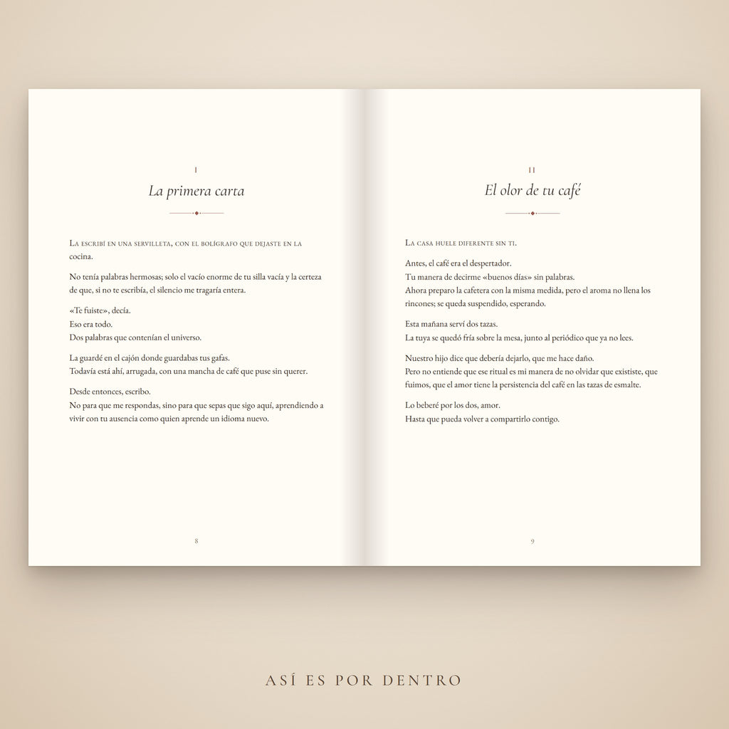 Páginas interiores: cartas I y II